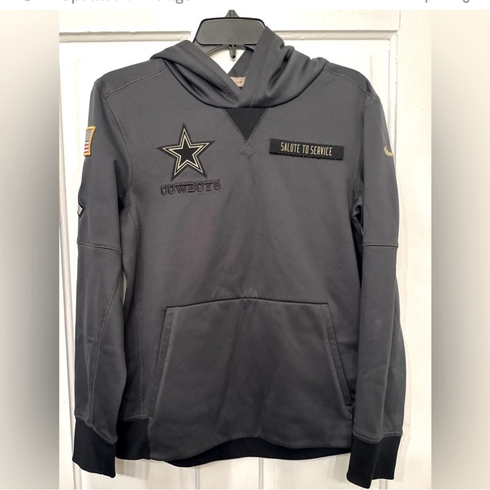 NFL Licensed Nike Salute to Service Dallas Cowboys Boys Large (14/16) Hoodie